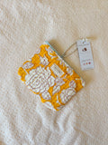 ☀️ Petite pochette matelassée – Fleur Soleil